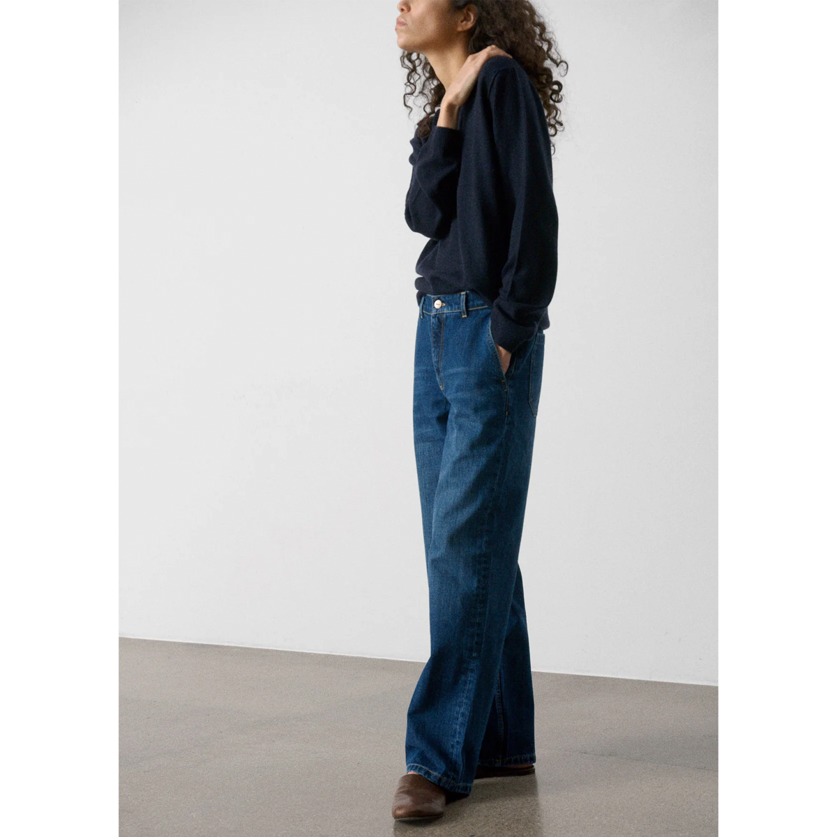 Carlo midwaist wide jeans