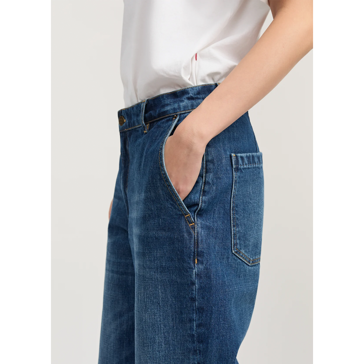 Carlo midwaist wide jeans