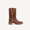 Julia Gaucho Boot-Escovado Cognac