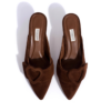 Shila 50 kitten Calf suede, Chocolate