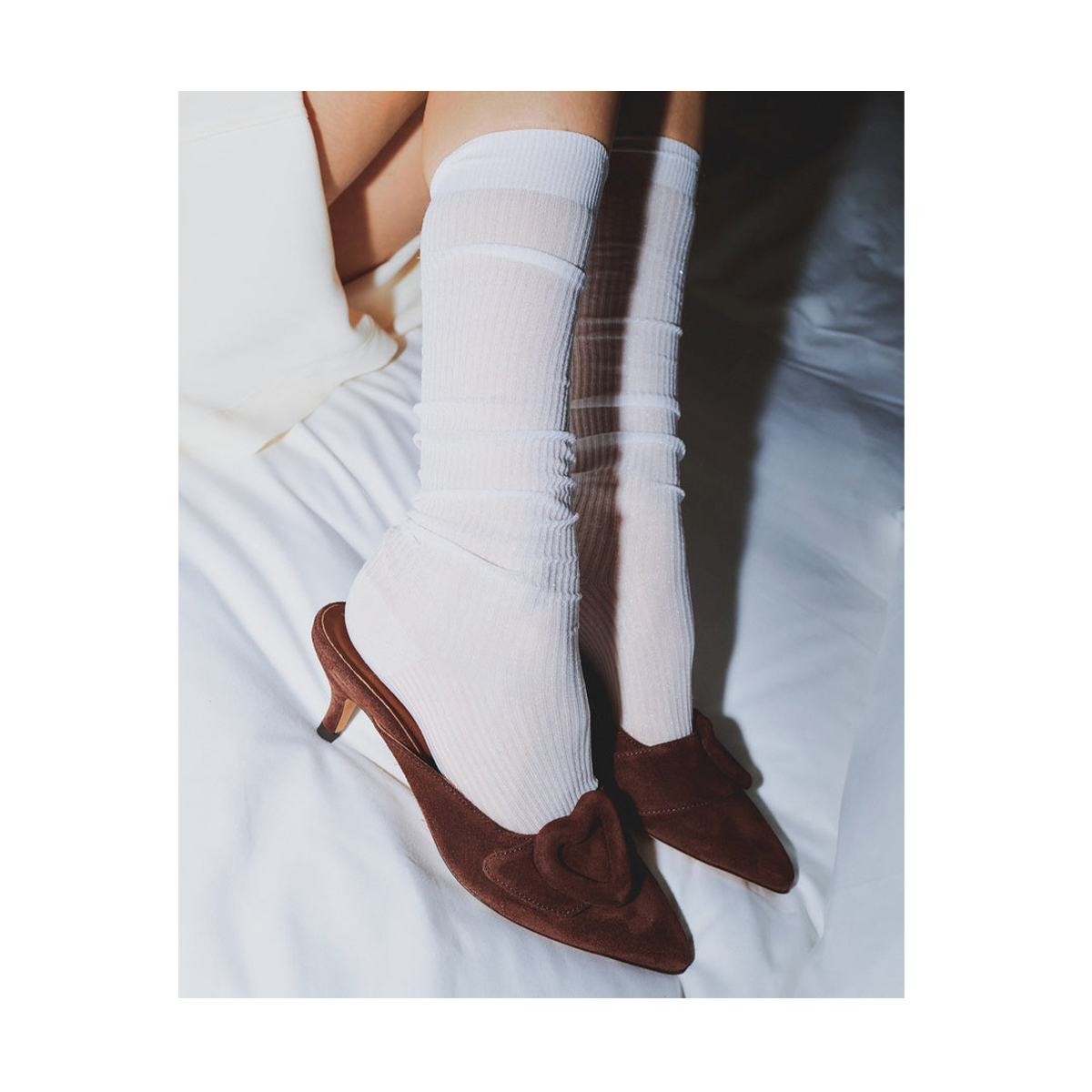 Shila 50 kitten Calf suede, Chocolate