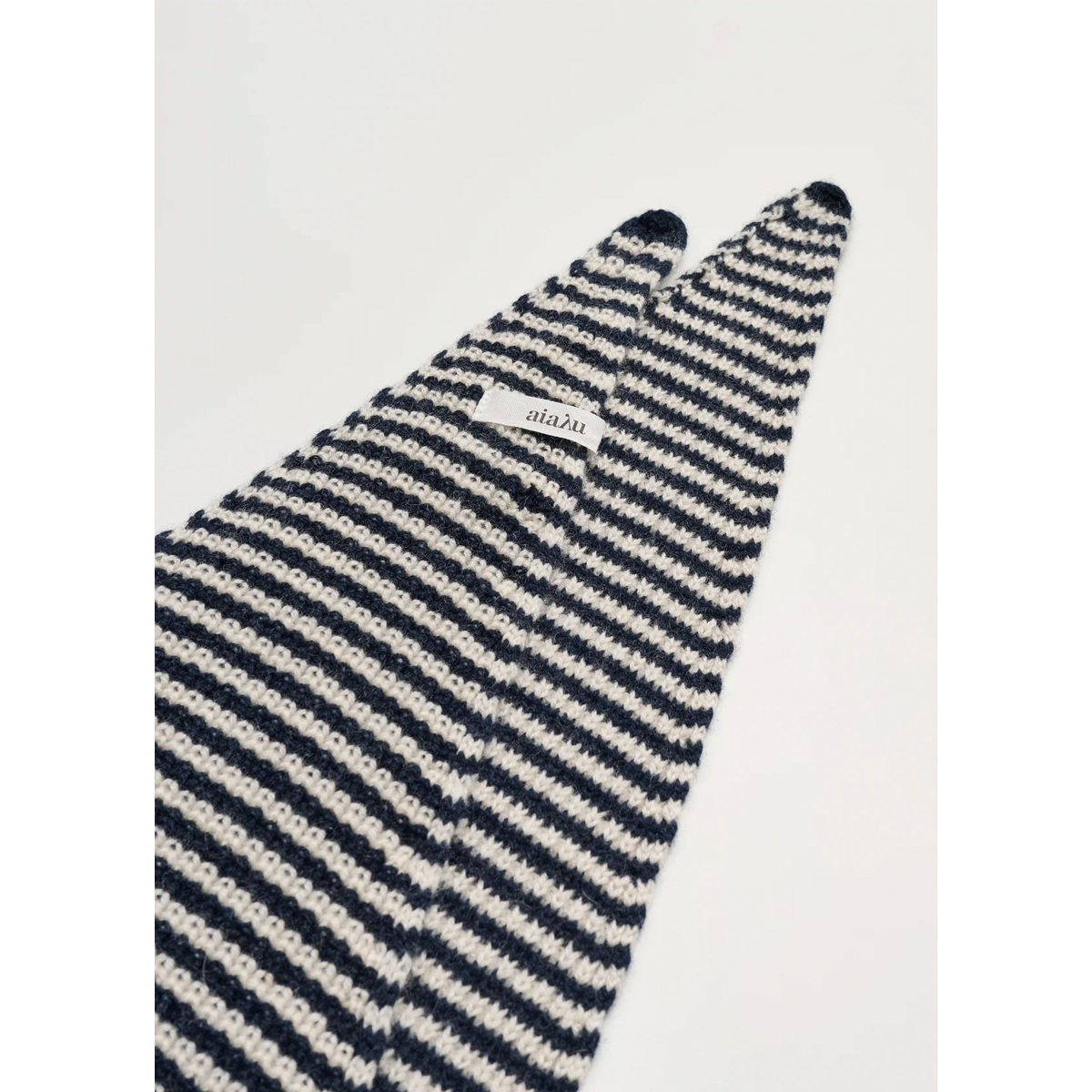 Knox scarf – cashmere, Mix black blue