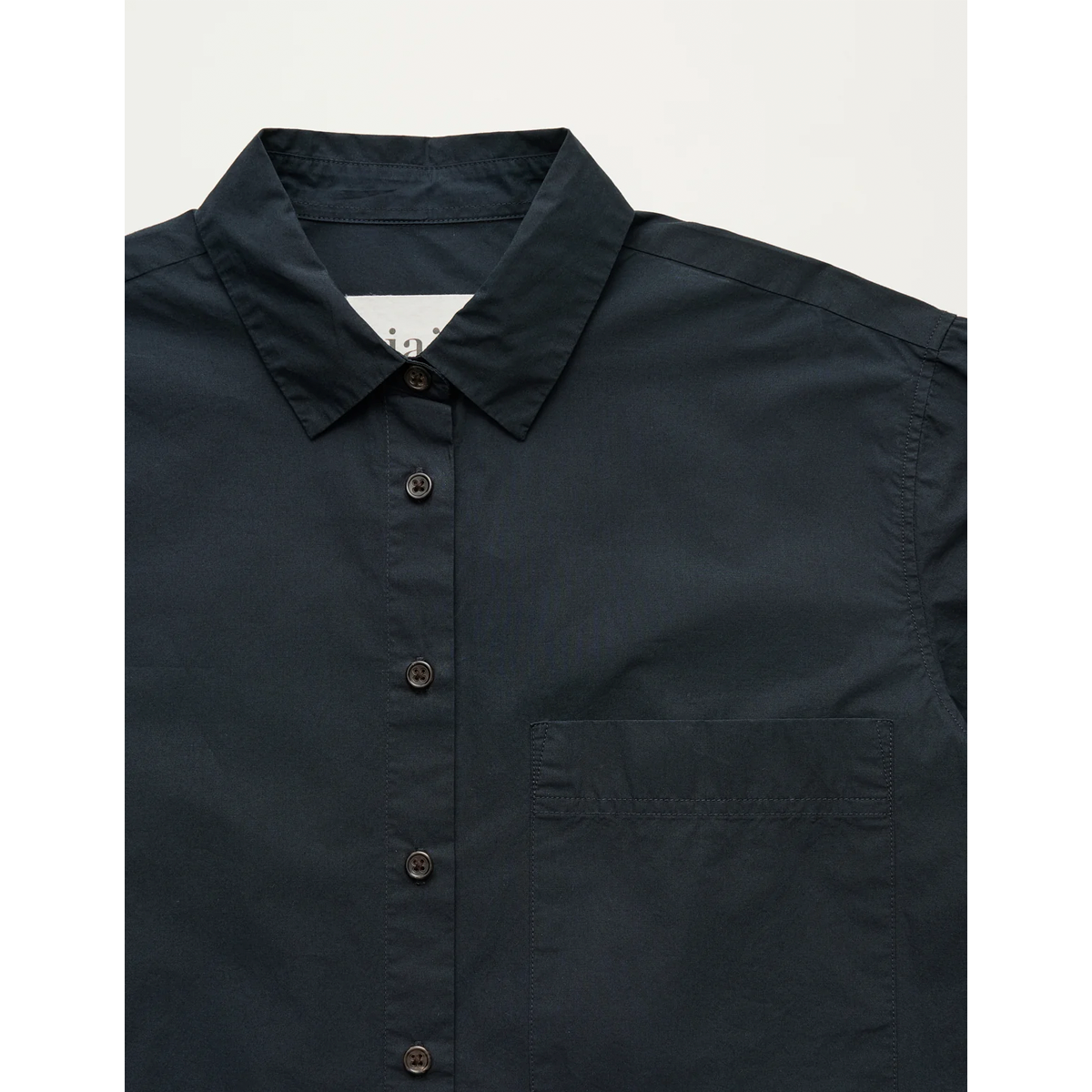 Lynette shirt dark horn, Black navy