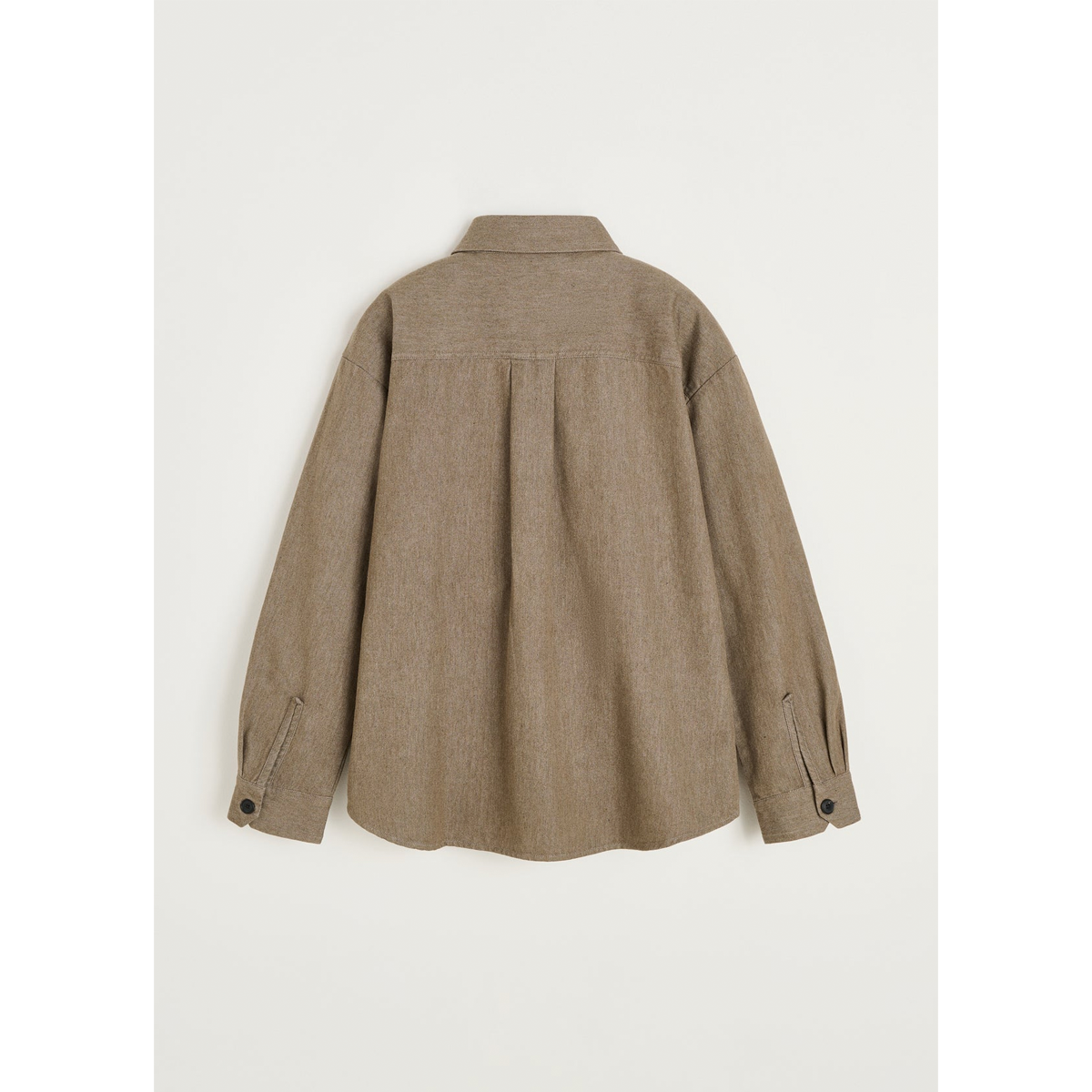 Dusty shirt, Smokey brown melange