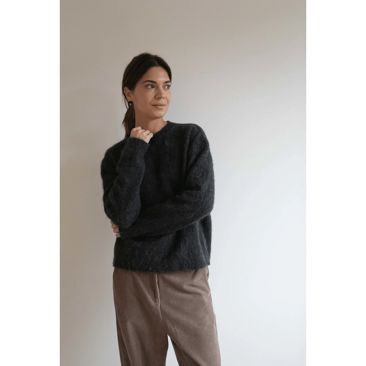 Nina Hairy Strik, Charcoal Melange