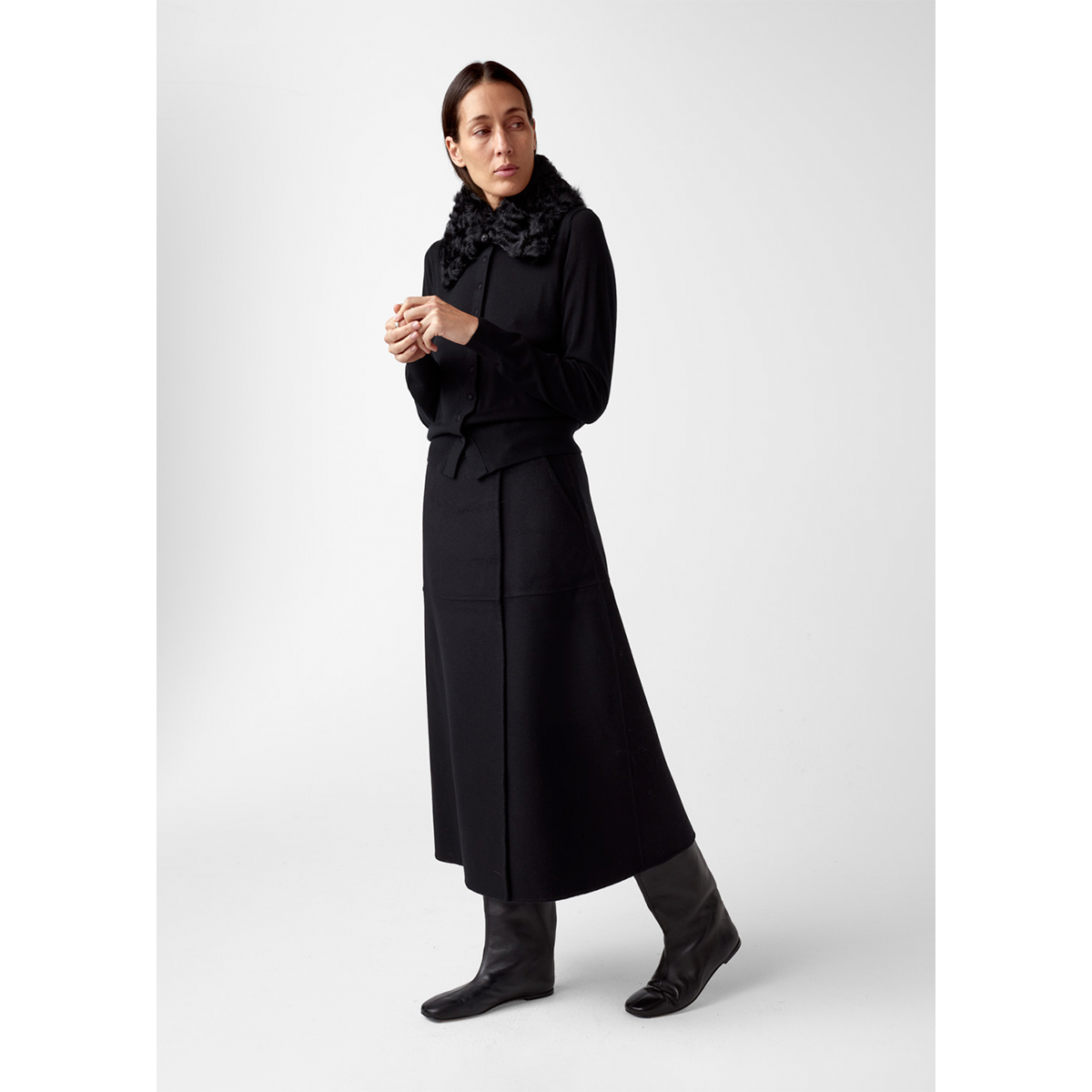 Thelma wool skirt