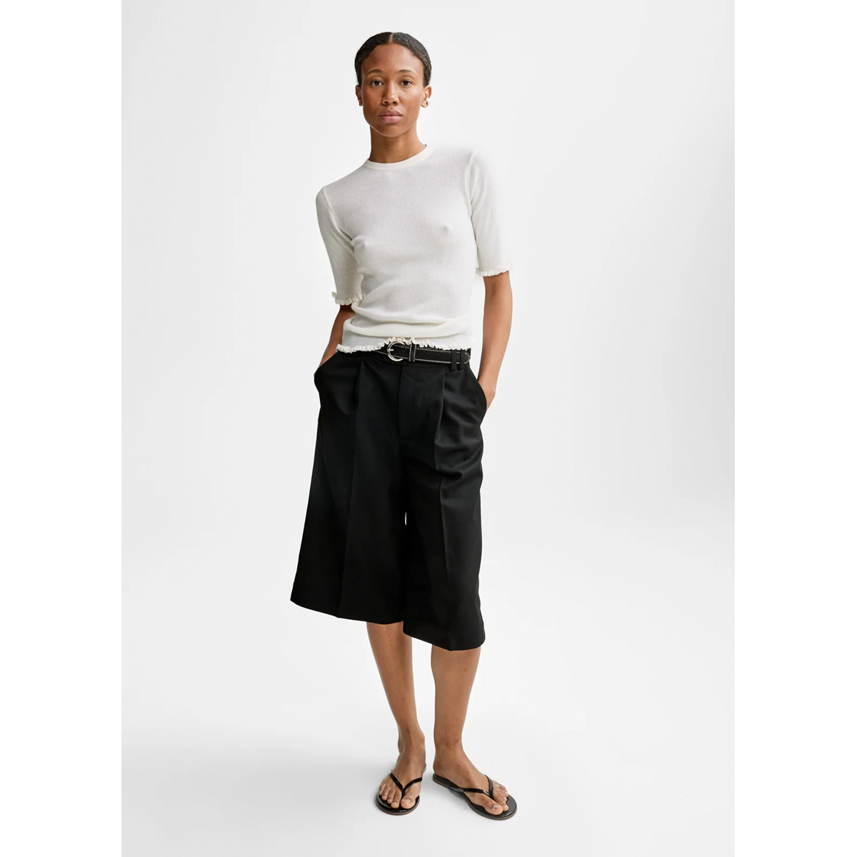 Milla Merino Knit - White