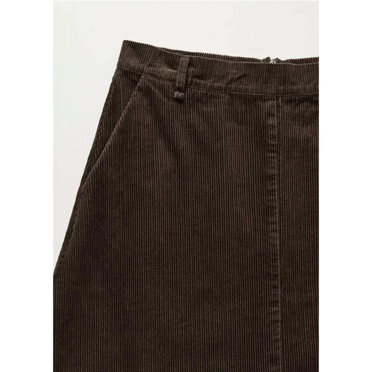 Estelle skirt short corduroy, Smokey brown
