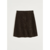 Estelle skirt short corduroy, Smokey brown