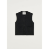 Elva vest, merino wool, Antracite
