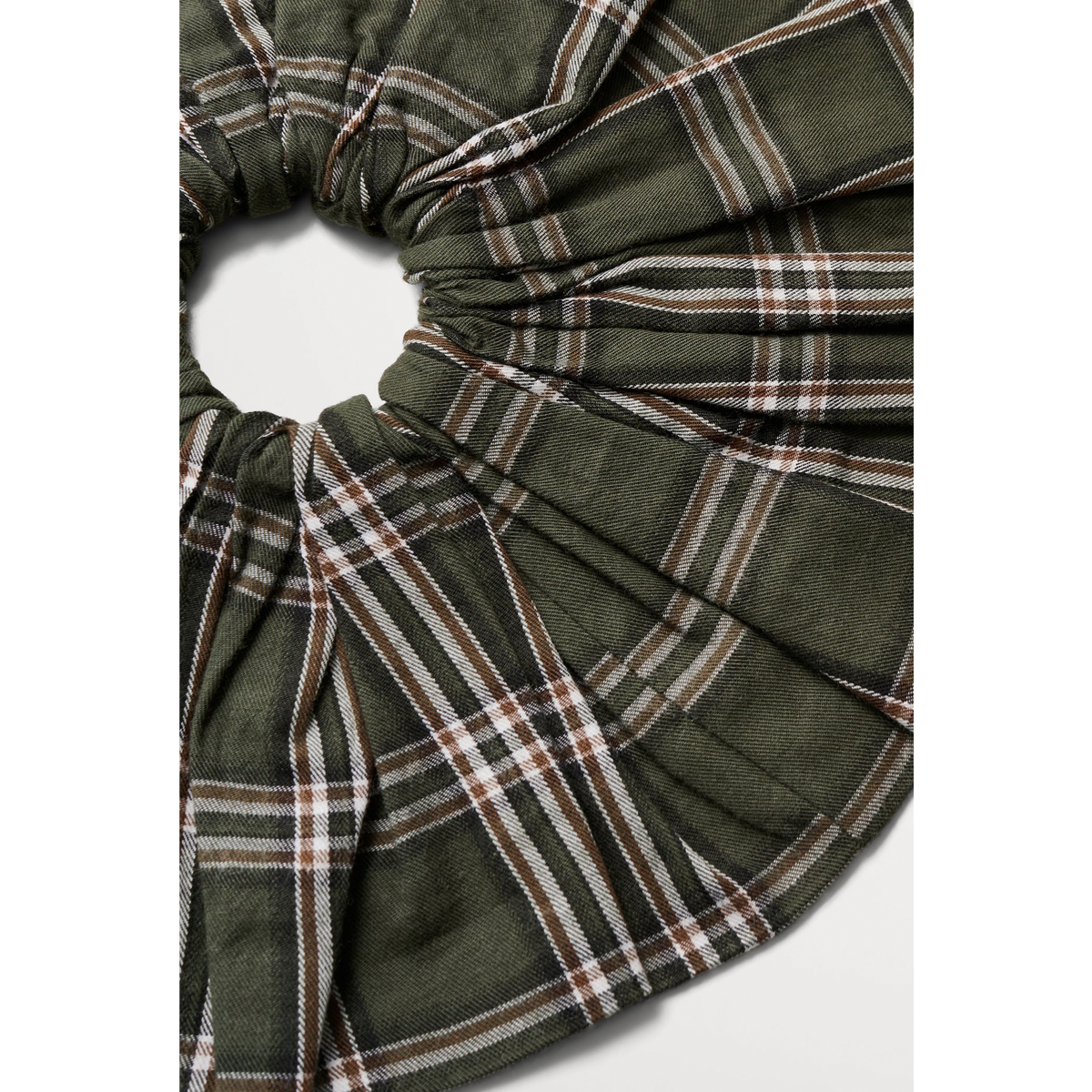 Big Scrunchie, Green/White check