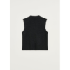 Elva vest, merino wool, Antracite
