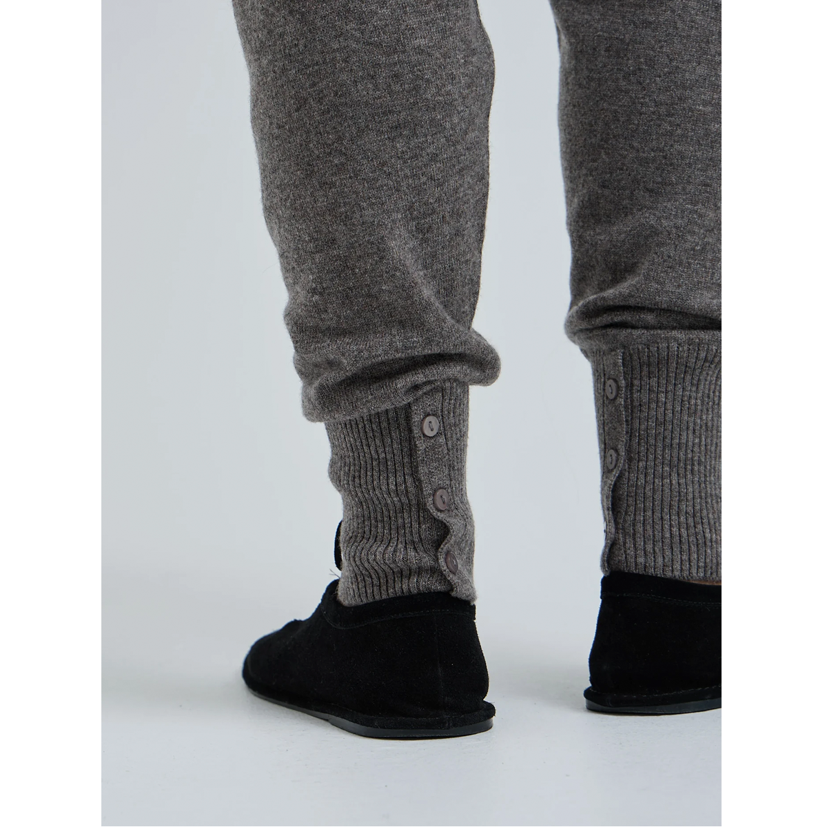 Knitted leggings, Heather Mushroom