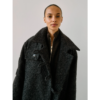 Betty Bouclé Coat Ash
