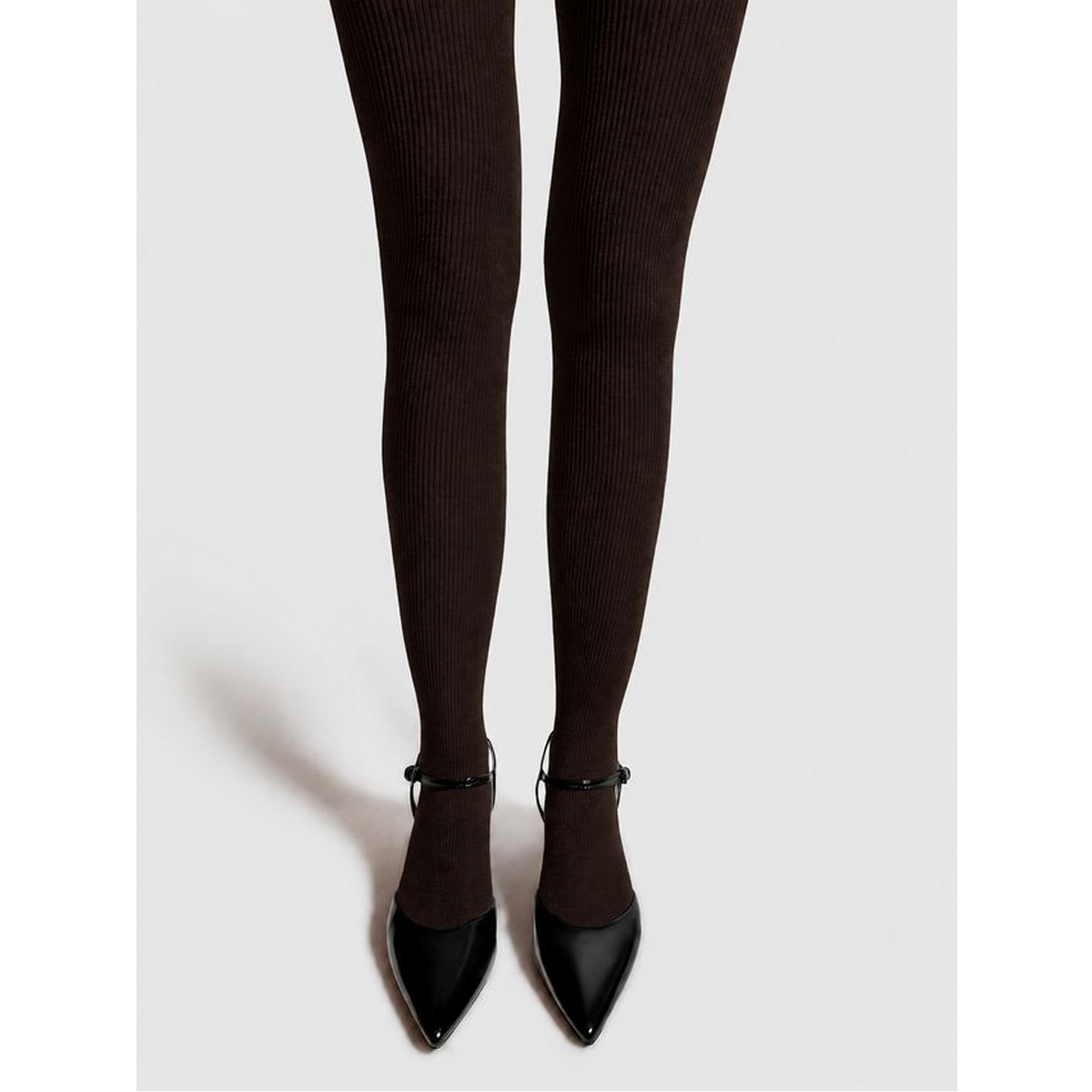 Mrs Merino Wool Tights, Dark Brown