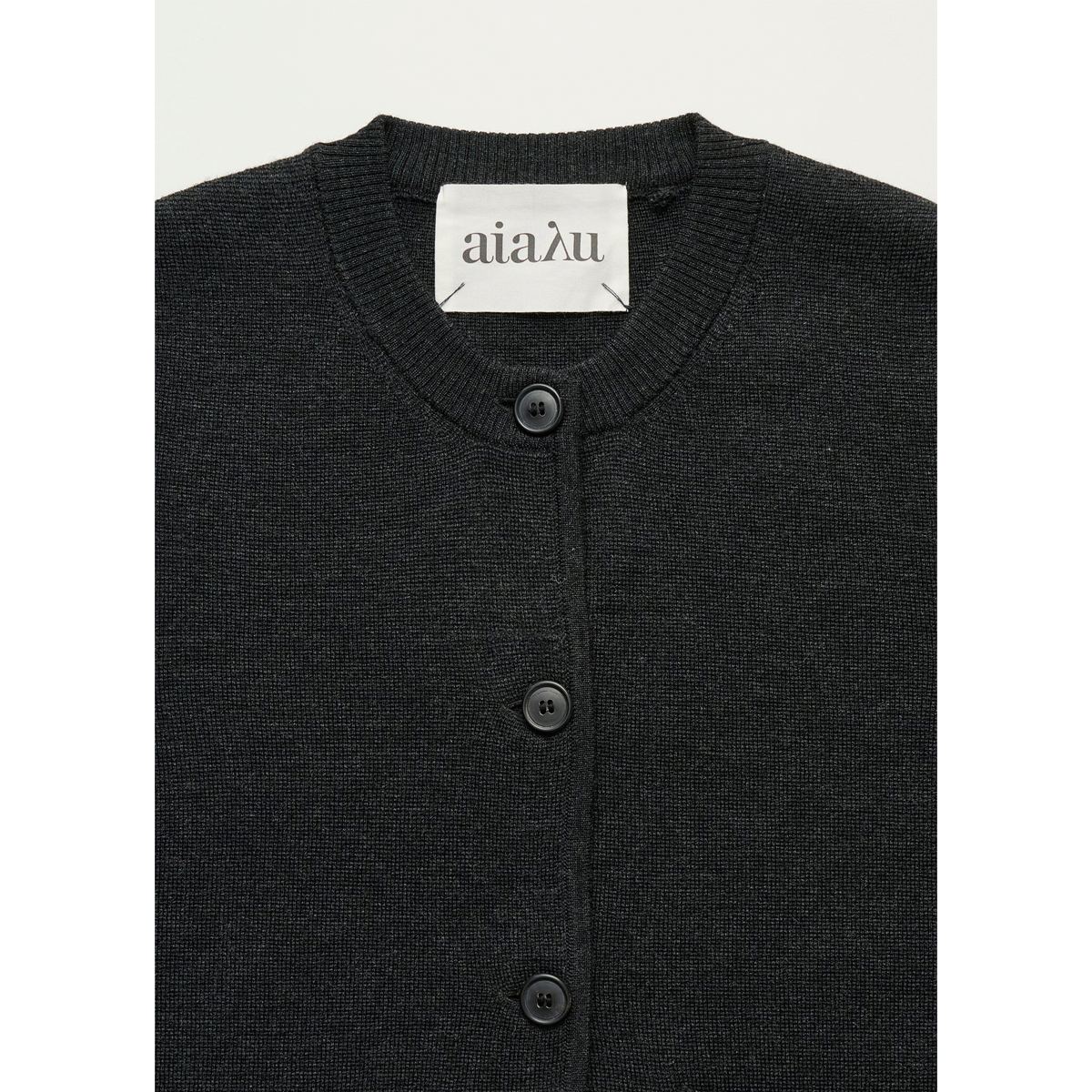 Elan cardigan, highland wool, Black navy