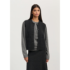 Elva vest, merino wool, Antracite