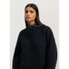 Elan cardigan, highland wool, Black navy