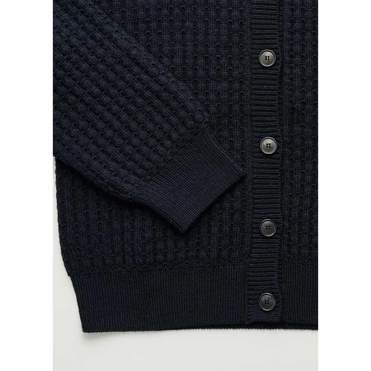 Elan cardigan, highland wool, Black navy